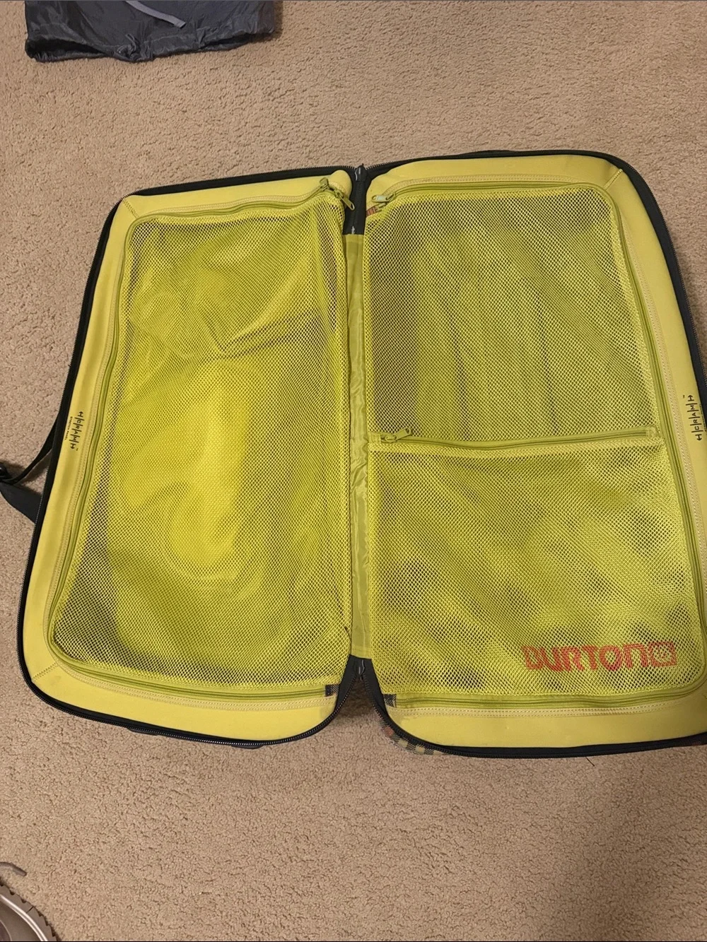 Retro Burton Red, Yellow, Black Plaid Travel Duffel